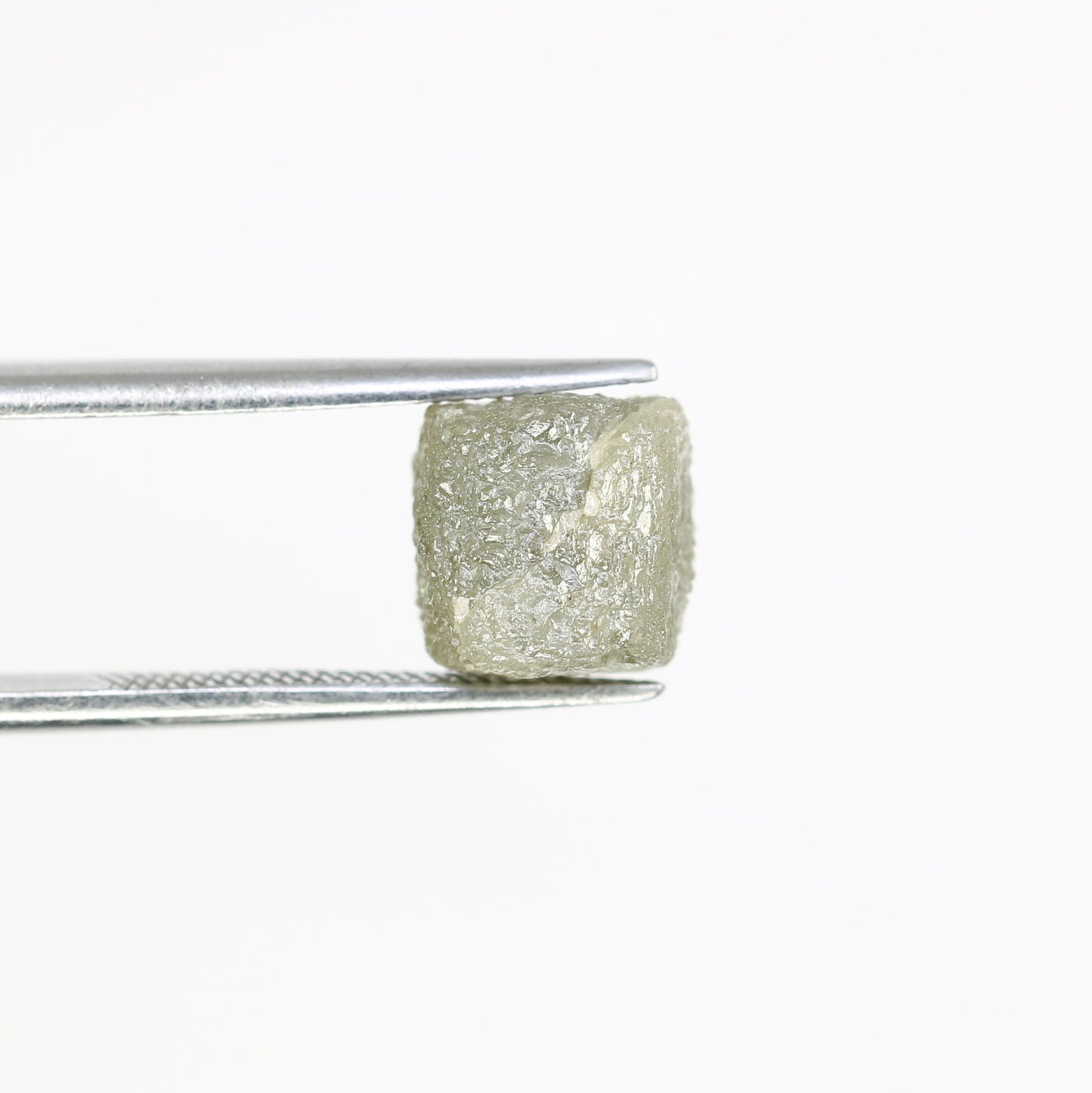 5.92 Carat Natural Grey Uncut Raw Congo Cube Rough Diamond For Wedding Ring - JayKrishna Diamond