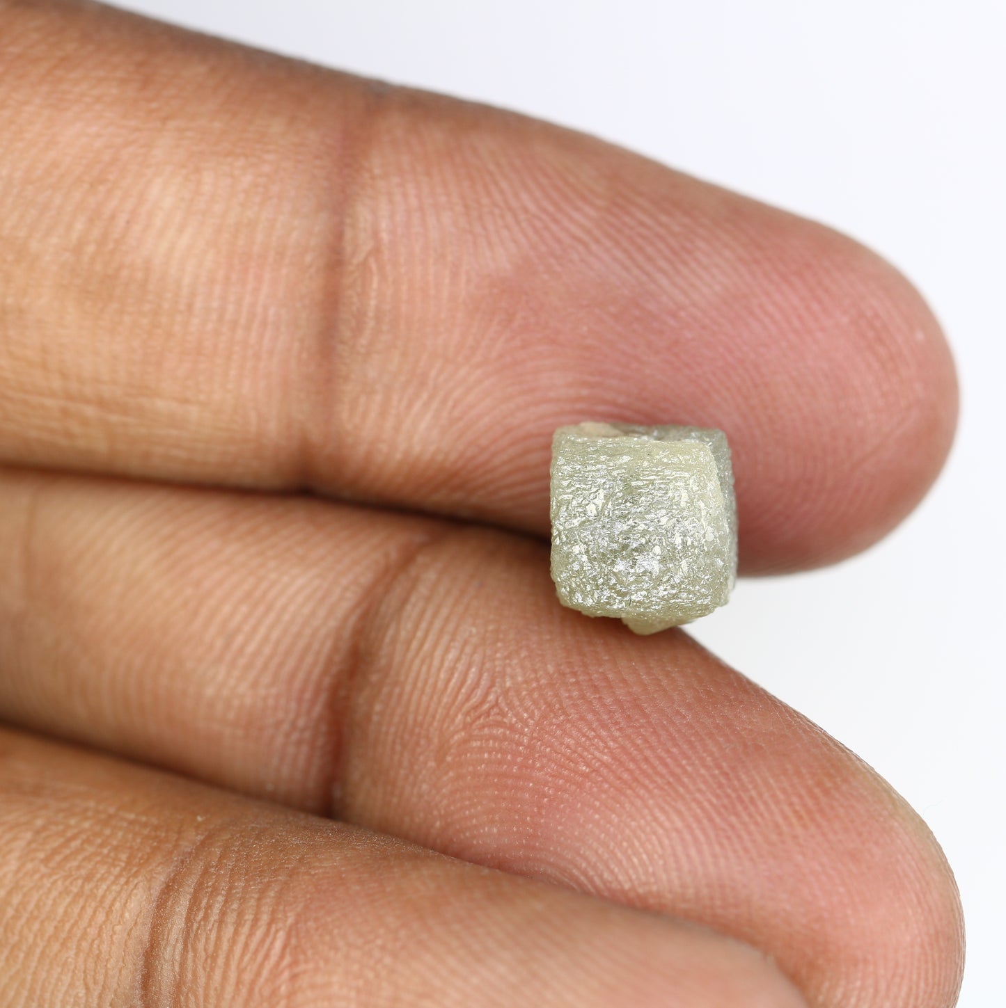 5.92 Carat Natural Grey Uncut Raw Congo Cube Rough Diamond For Wedding Ring - JayKrishna Diamond
