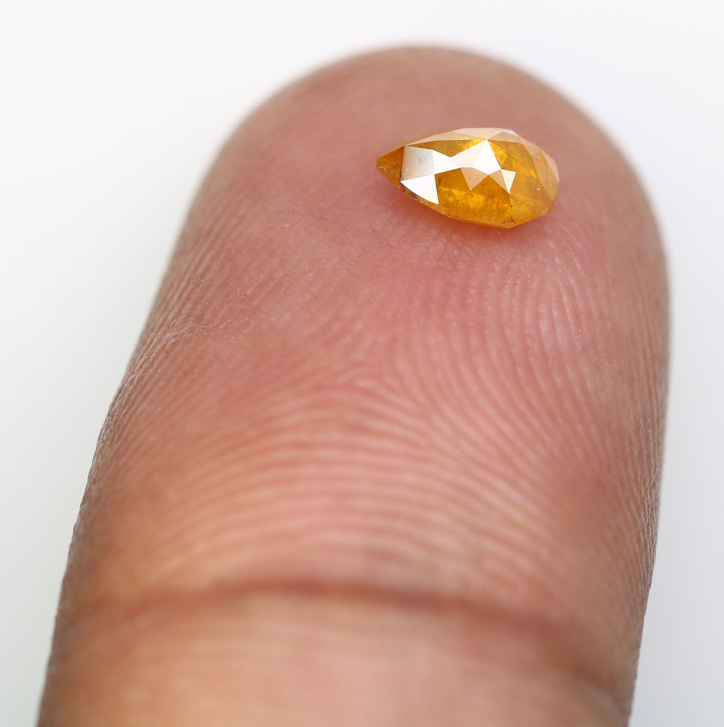 0.45 Natural Dark Yellow Loose Pear Cut Diamond For Galaxy Ring - JayKrishna Diamond