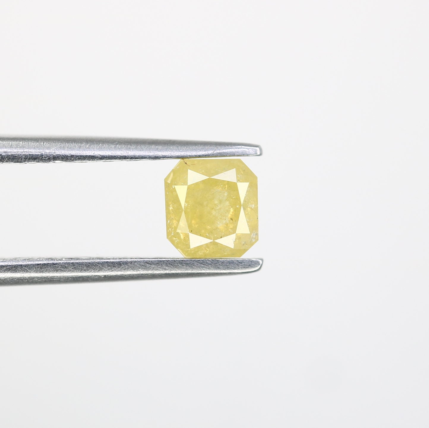 0.48 CT Loose Asscher Shape Yellow Diamond For Engagement Ring - JayKrishna Diamond