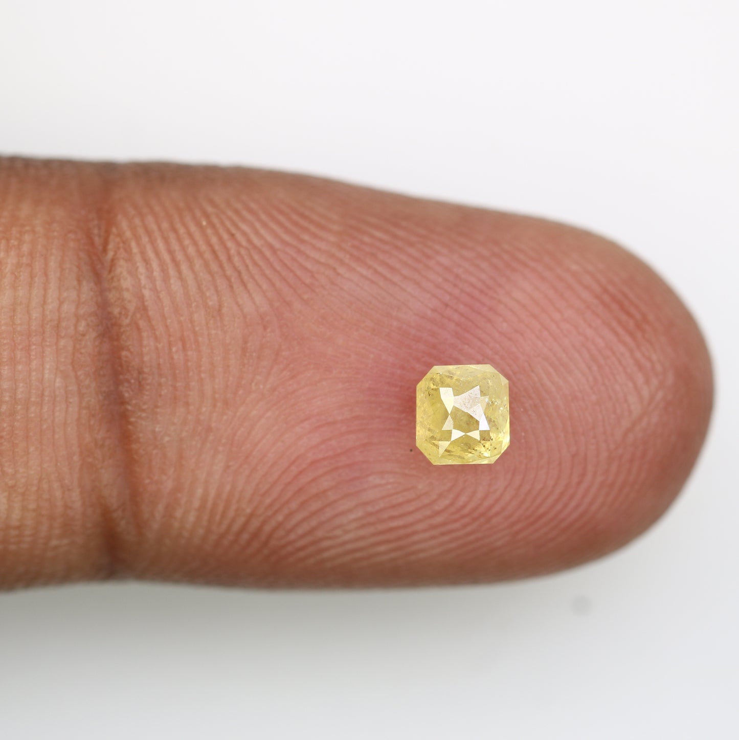 0.48 CT Loose Asscher Shape Yellow Diamond For Engagement Ring - JayKrishna Diamond
