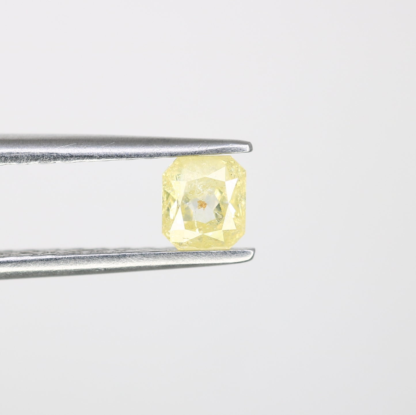 0.44 CT Light Yellow Loose Asscher Shape Diamond for Engagement Ring and Custom Bridal Jewelry Design - JayKrishna Diamond