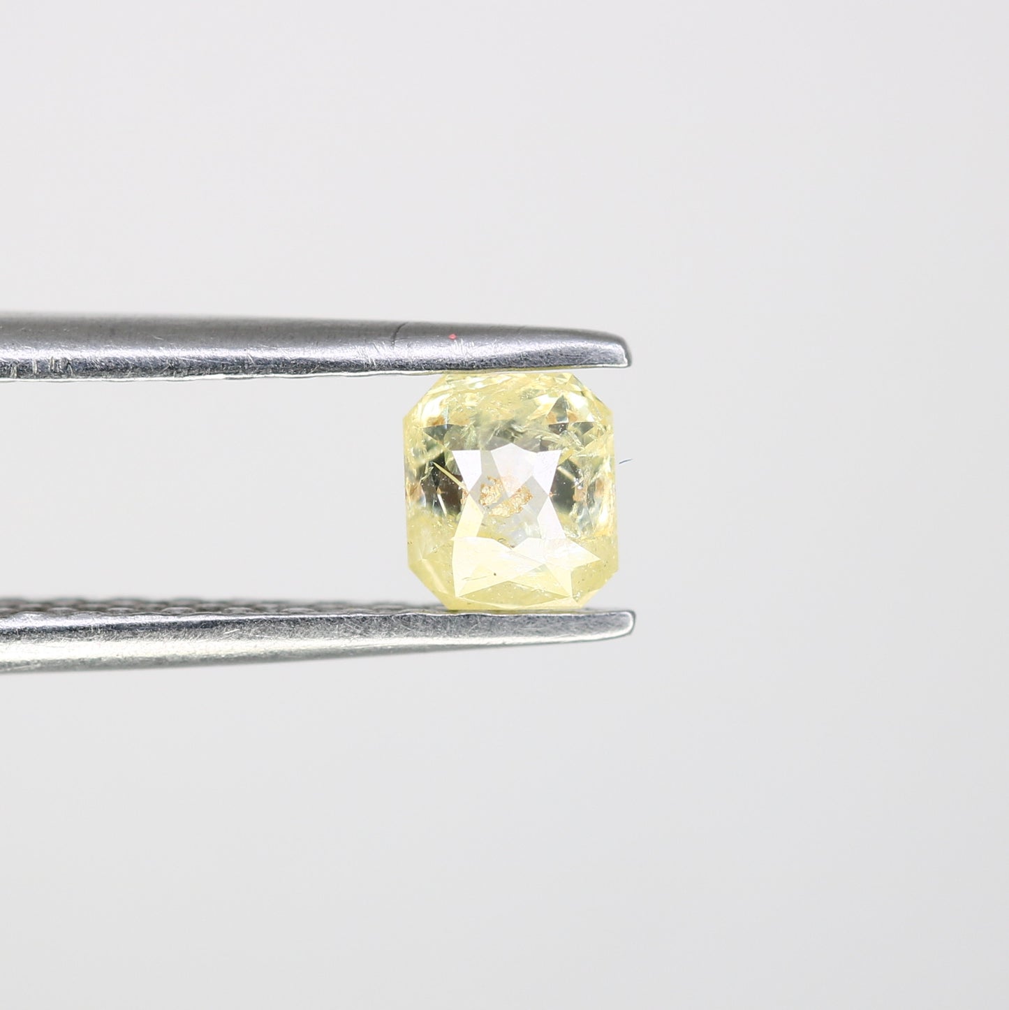 0.44 CT Light Yellow Loose Asscher Shape Diamond for Engagement Ring and Custom Bridal Jewelry Design - JayKrishna Diamond
