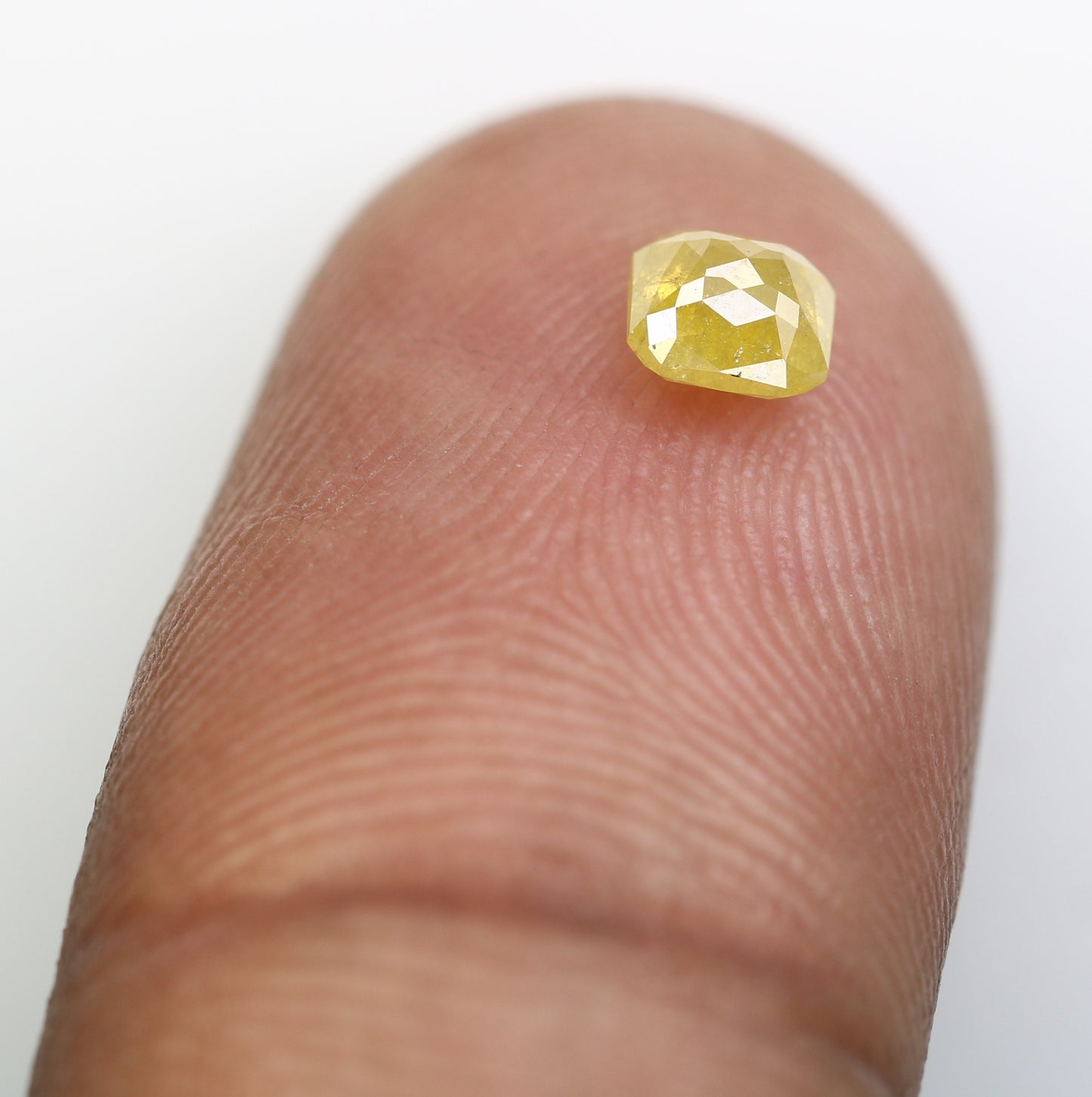 0.52 CT Asscher Shape Yellow Diamond For Engagement Ring - JayKrishna Diamond