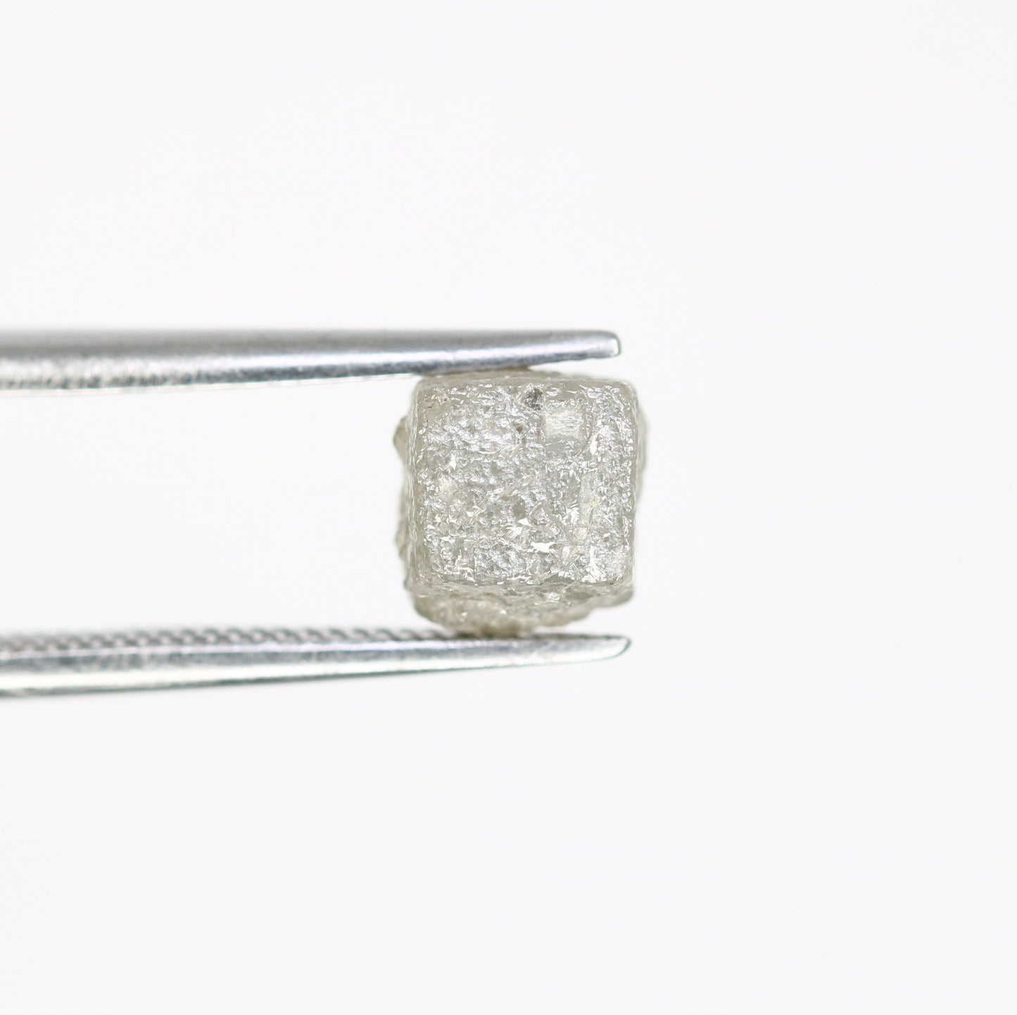 2.55 Carat Natural Grey Raw Congo Cube Rough Diamond - JayKrishna Diamond