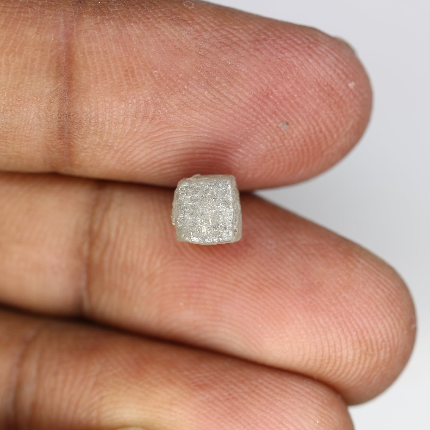 2.55 Carat Natural Grey Raw Congo Cube Rough Diamond - JayKrishna Diamond