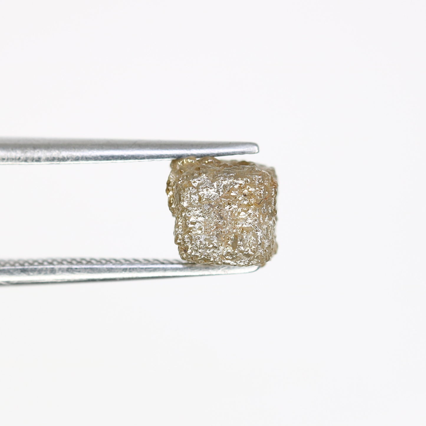 2.29 Carat Natural Grey Color Congo Cube Shape Raw Diamond For Wedding Ring - JayKrishna Diamond