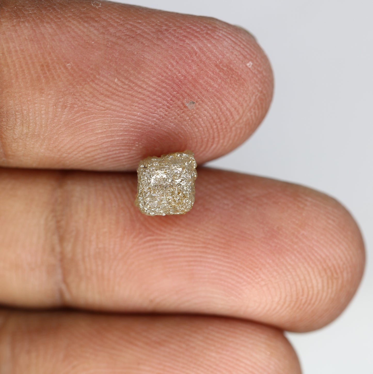 2.29 Carat Natural Grey Color Congo Cube Shape Raw Diamond For Wedding Ring - JayKrishna Diamond
