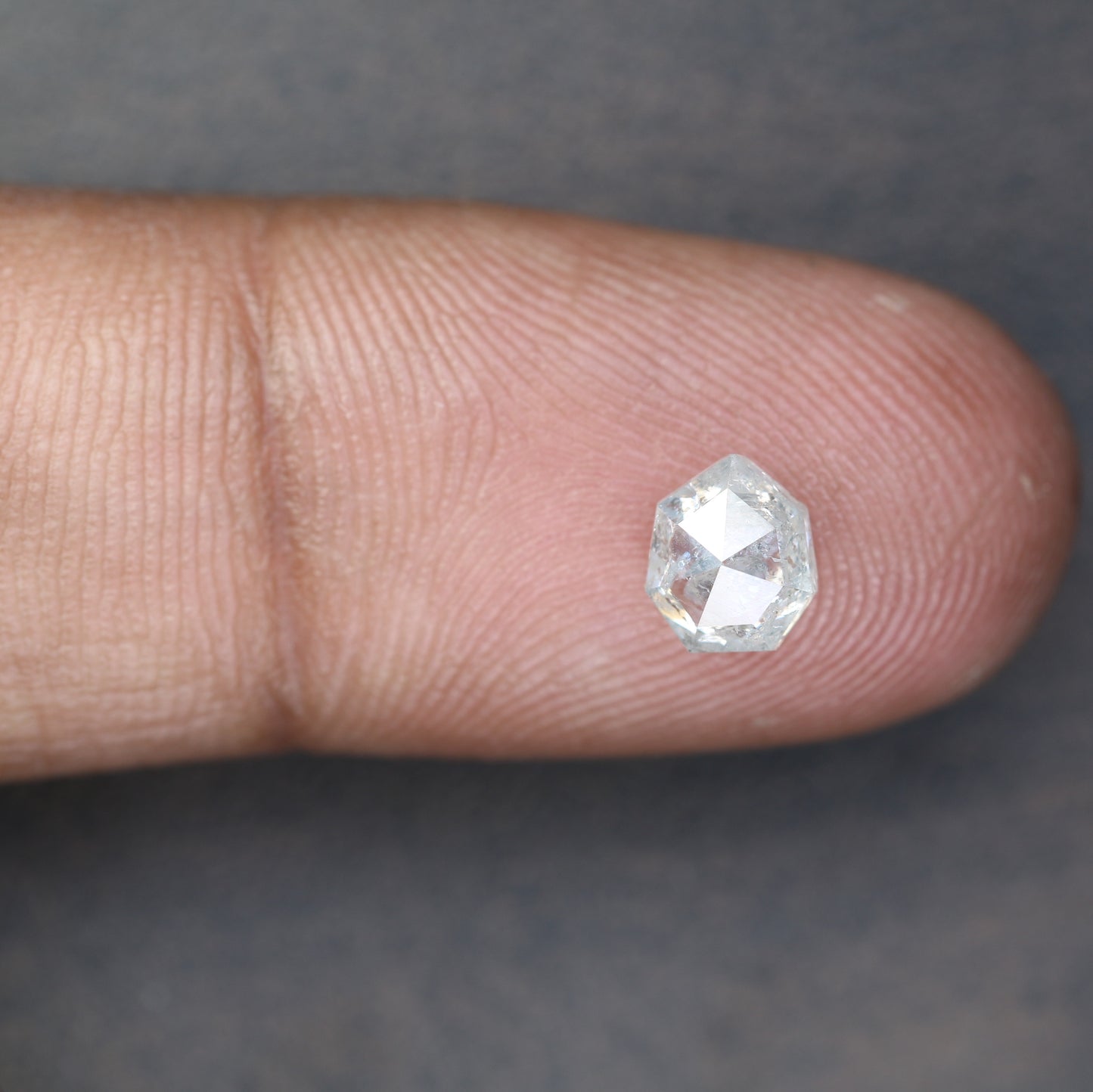 1.14 Carat Geometric Shape Natural Loose Salt And Pepper Diamond Ring - JayKrishna Diamond