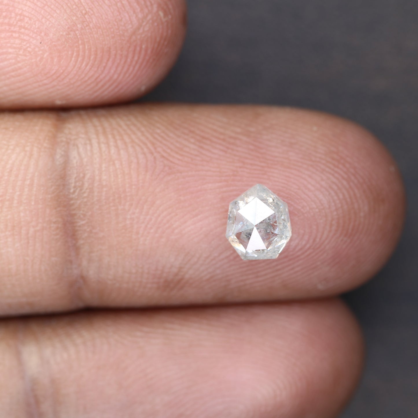 1.14 Carat Geometric Shape Natural Loose Salt And Pepper Diamond Ring - JayKrishna Diamond