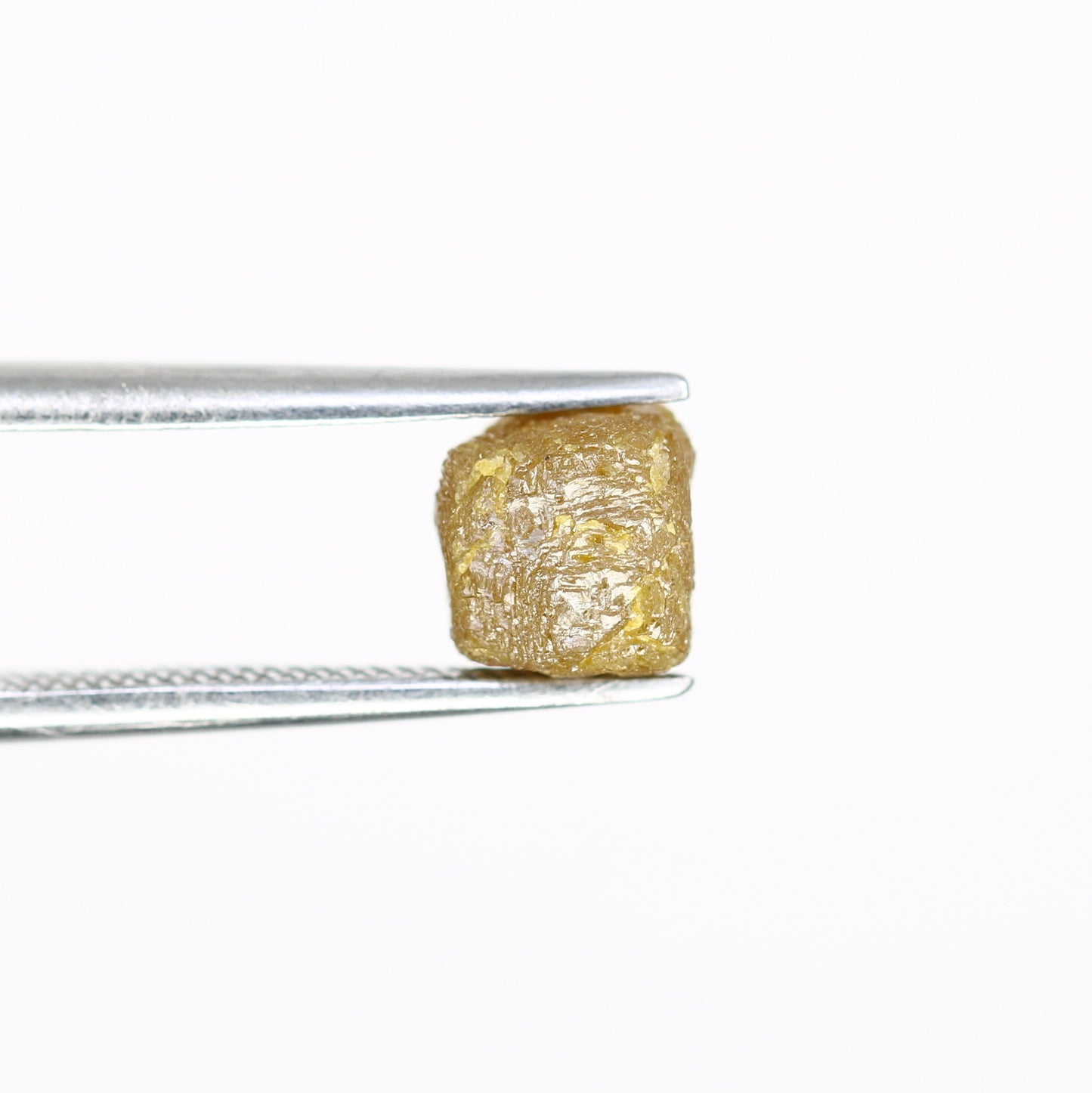2.33 Carat Natural Loose Yellow Color Congo Cube Rough Diamond For Diamond Jewelry - JayKrishna Diamond