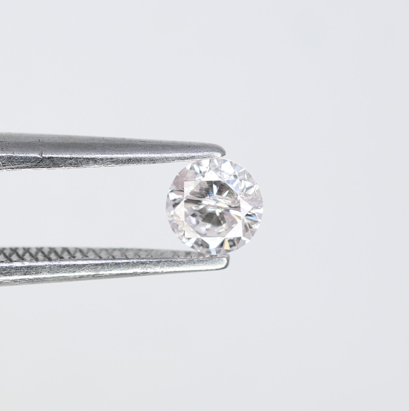 0.24 CT Natural Round Brilliant Cut Very Light Pink Diamond – Perfect for Engagement Rings | High-Quality Pink Diamond Jewelry - JayKrishna Diamond