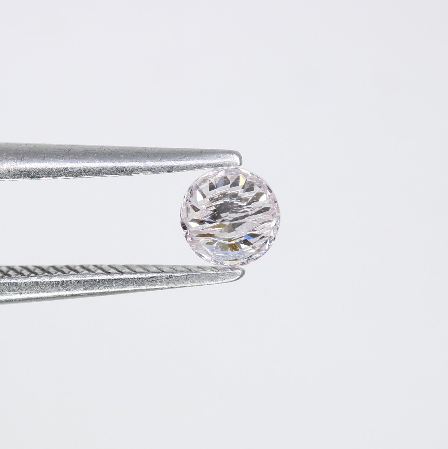 0.24 CT Natural Round Brilliant Cut Very Light Pink Diamond – Perfect for Engagement Rings | High-Quality Pink Diamond Jewelry - JayKrishna Diamond