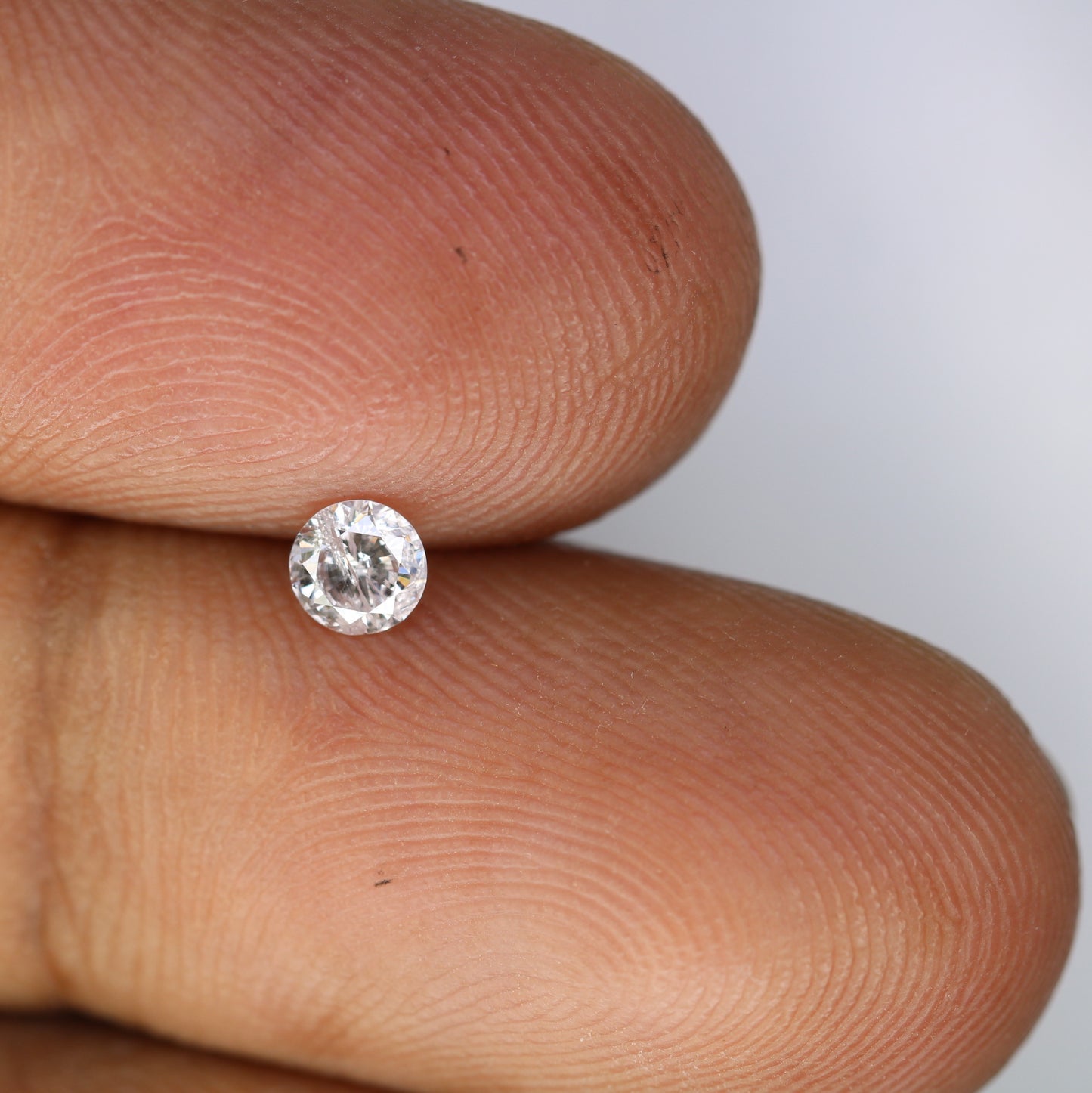 0.24 CT Natural Round Brilliant Cut Very Light Pink Diamond – Perfect for Engagement Rings | High-Quality Pink Diamond Jewelry - JayKrishna Diamond
