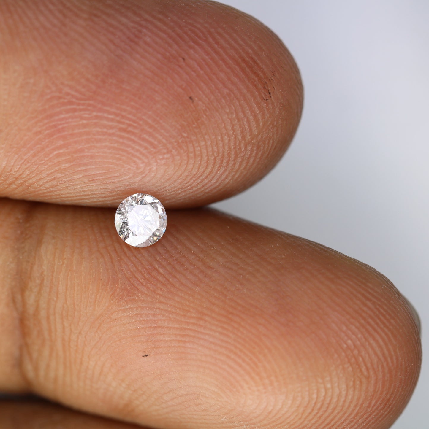 0.24 CT Natural Round Brilliant Cut Very Light Pink Diamond – Perfect for Engagement Rings | High-Quality Pink Diamond Jewelry - JayKrishna Diamond