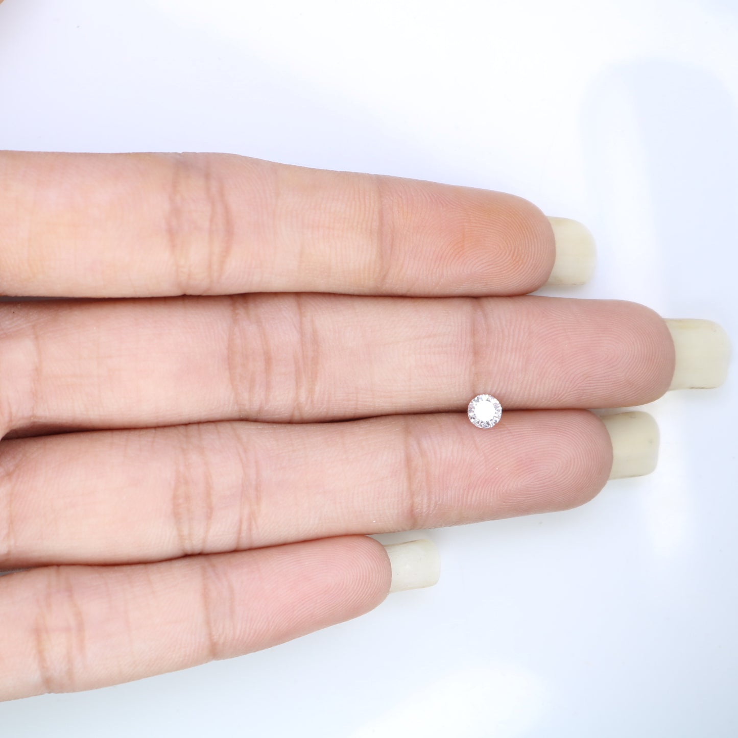 0.24 CT Natural Round Brilliant Cut Very Light Pink Diamond – Perfect for Engagement Rings | High-Quality Pink Diamond Jewelry - JayKrishna Diamond