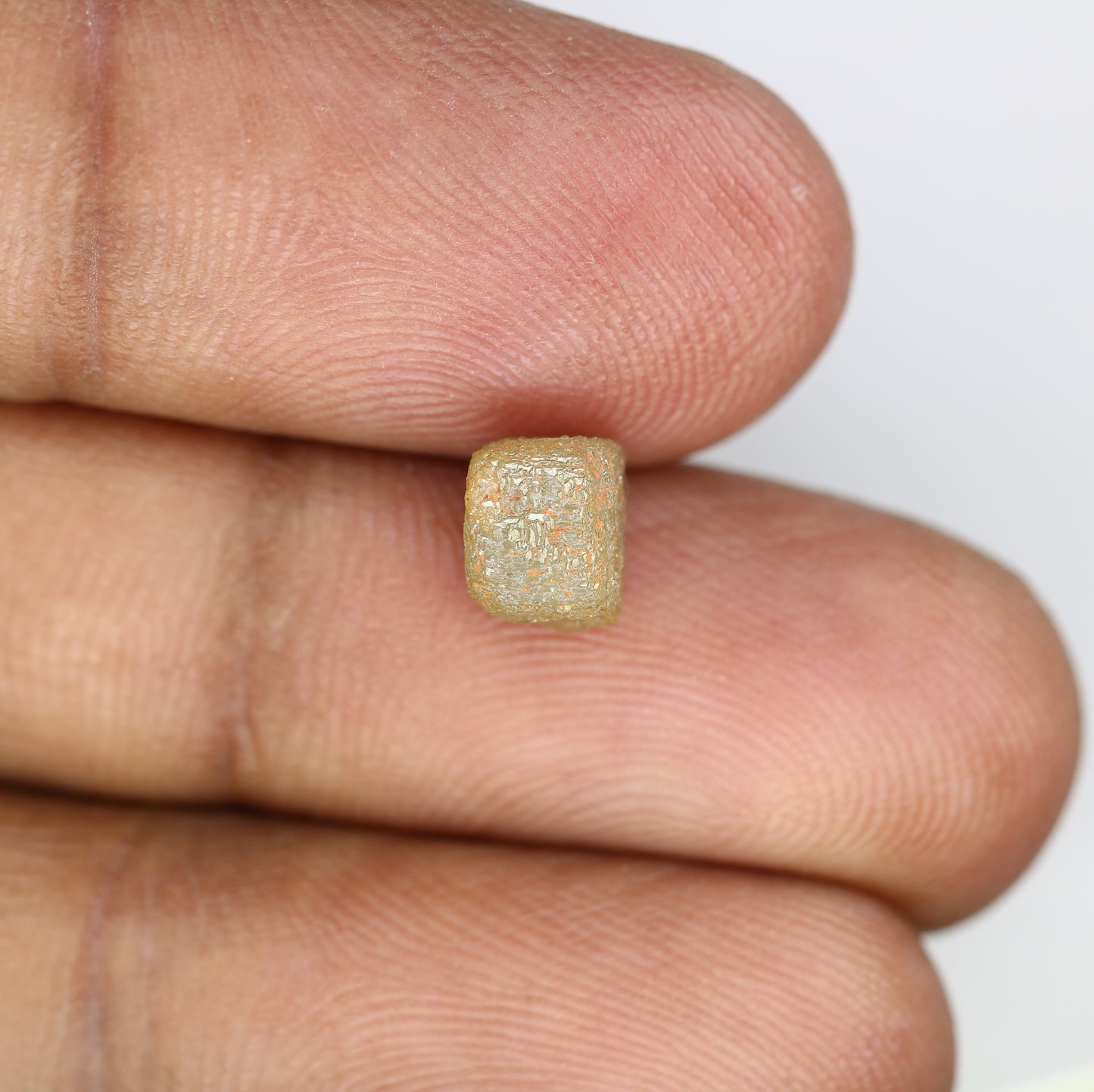 2.52 Carat Congo Cube Shape Raw Grey Rough Diamond For Diamond Jewelry - JayKrishna Diamond