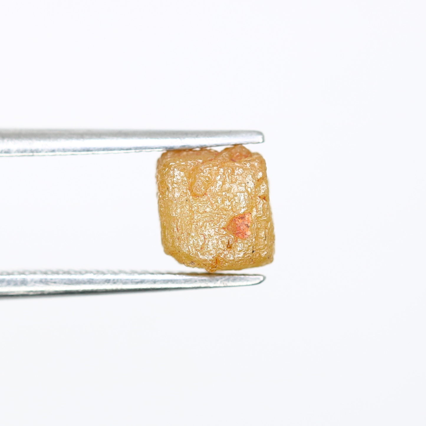 2.12 Carat 6 MM Fancy Yellow Color Natural Loose Congo Cube Shape Rough Diamond - JayKrishna Diamond