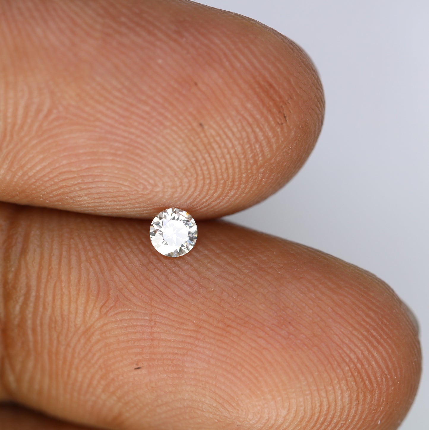 0.15 CT 3.40 x 2.10 MM Very Light Green Round Brilliant Cut Diamond – Perfect for Engagement Rings and Custom Jewelry - JayKrishna Diamond