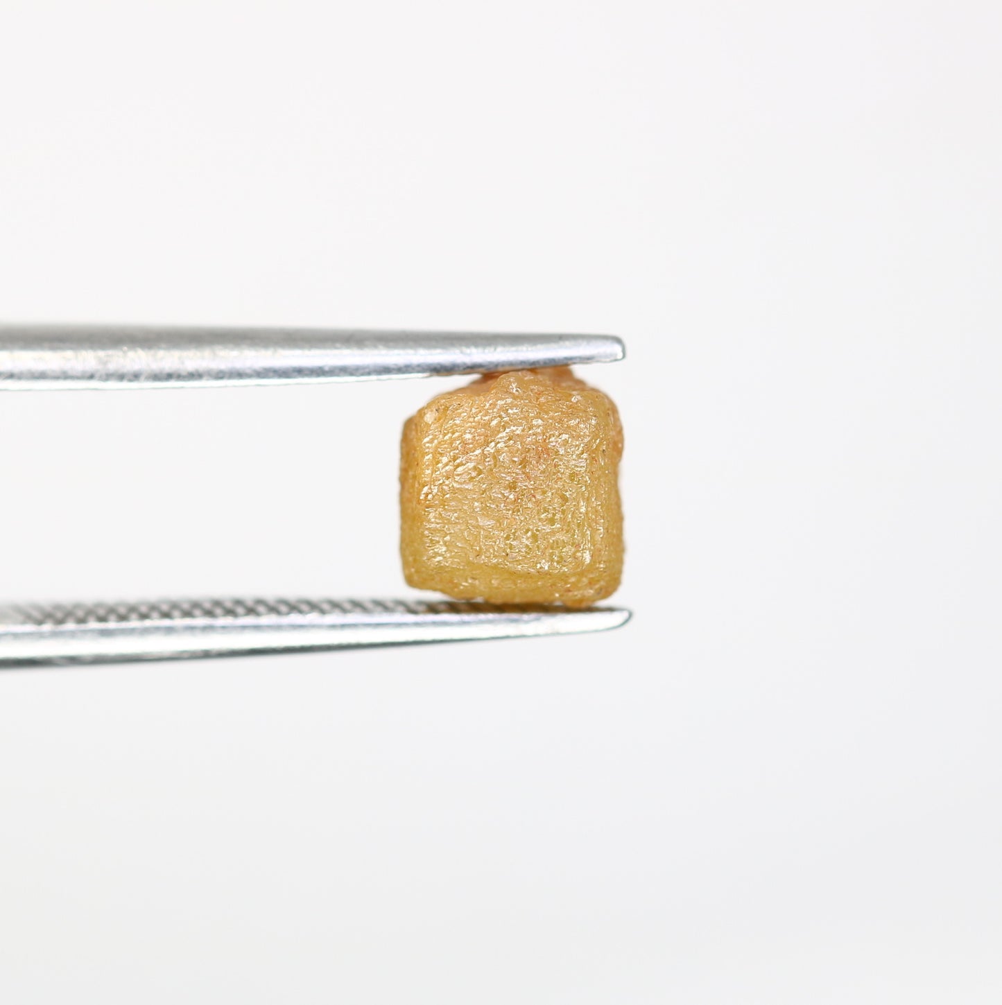 2.12 Carat 6 MM Fancy Yellow Color Natural Loose Congo Cube Shape Rough Diamond - JayKrishna Diamond