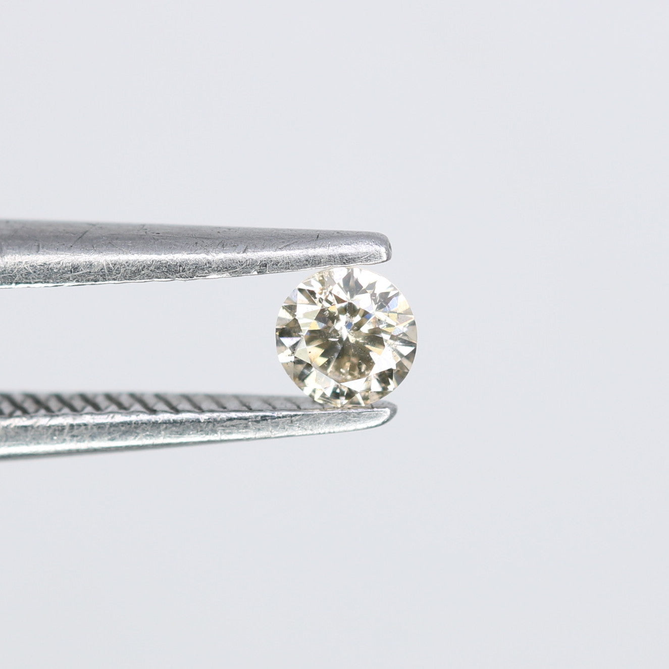 0.12 CT 3.10 x 1.90 MM Round Brilliant Cut Light Yellow Salt and Pepper Diamond for Engagement Rings, Custom Jewelry and Elegant Promise Rings - JayKrishna Diamond