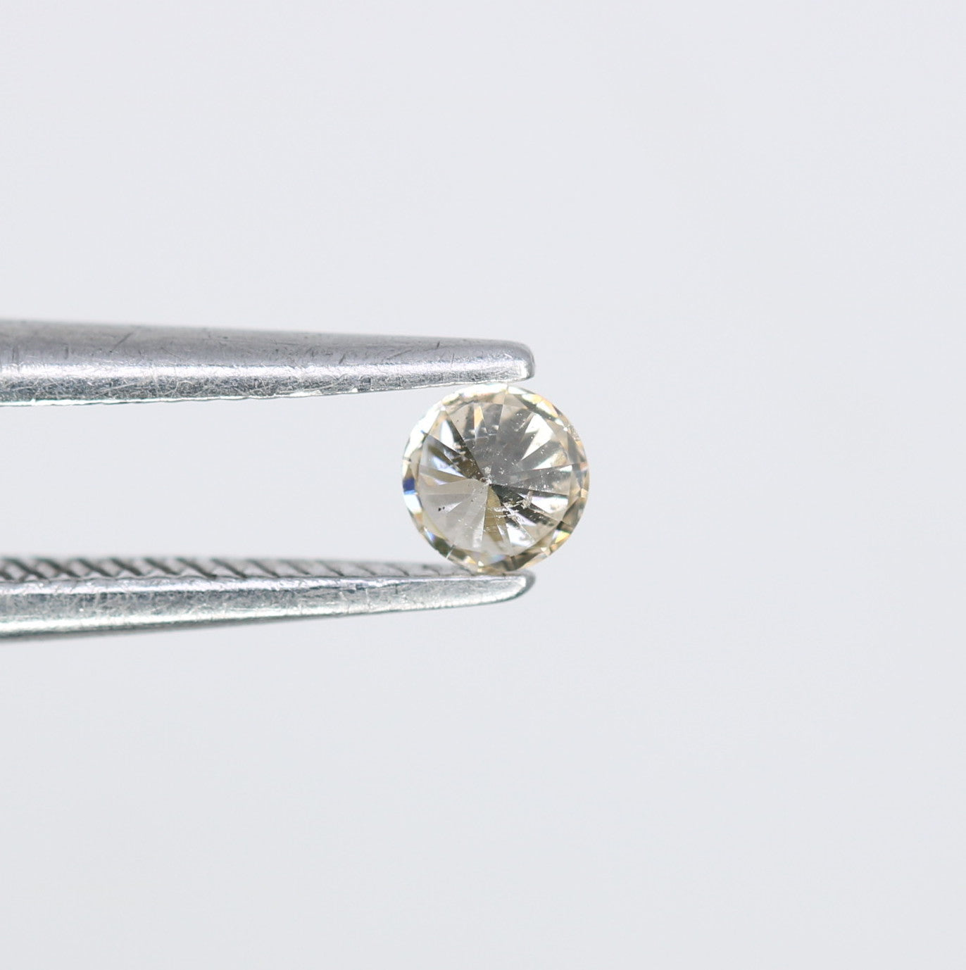 0.12 CT 3.10 x 1.90 MM Round Brilliant Cut Light Yellow Salt and Pepper Diamond for Engagement Rings, Custom Jewelry and Elegant Promise Rings - JayKrishna Diamond