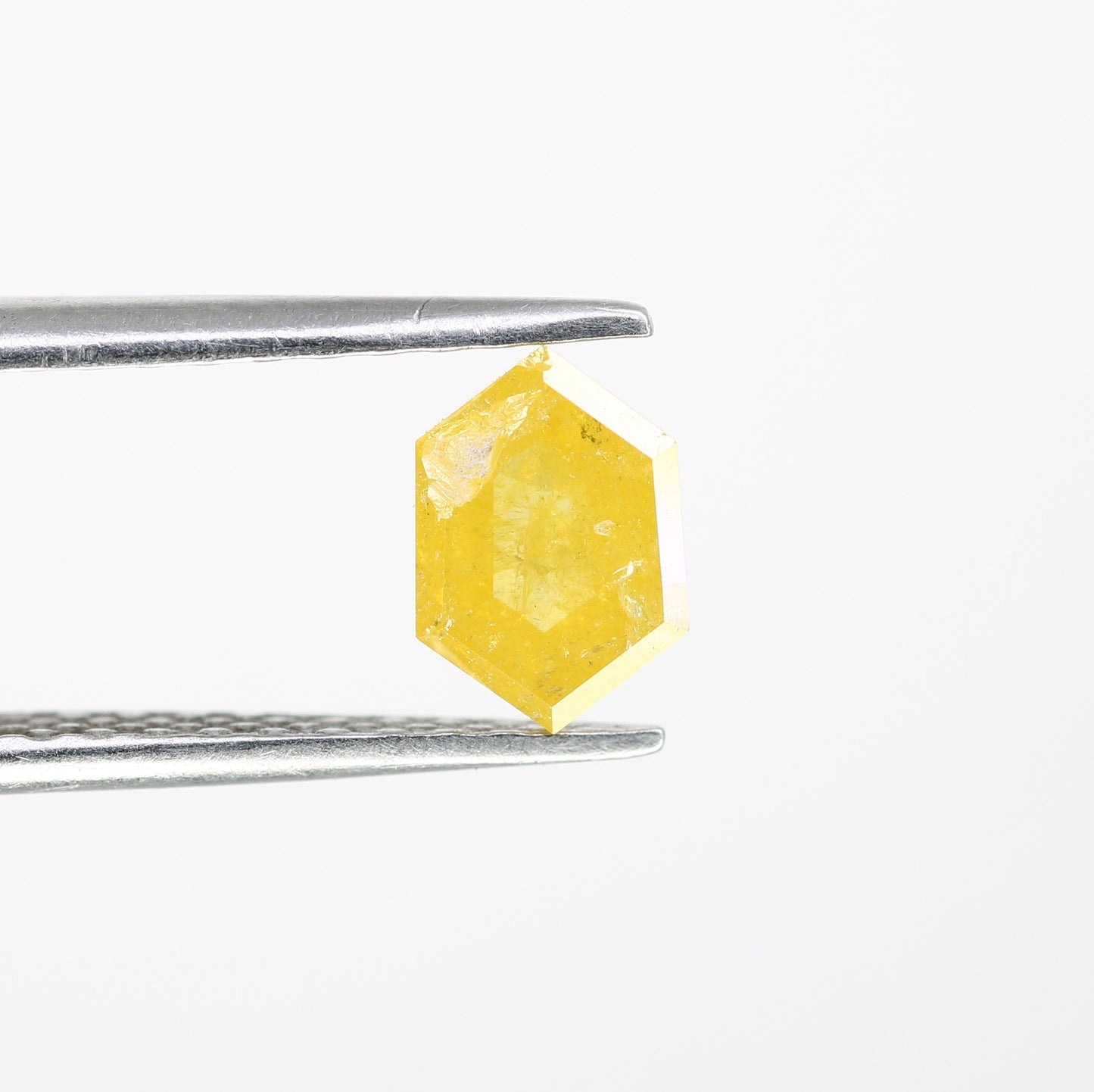 0.89 CT 7.20 MM Yellow Elongated Hexagon Shape Diamond For Wedding Ring - JayKrishna Diamond