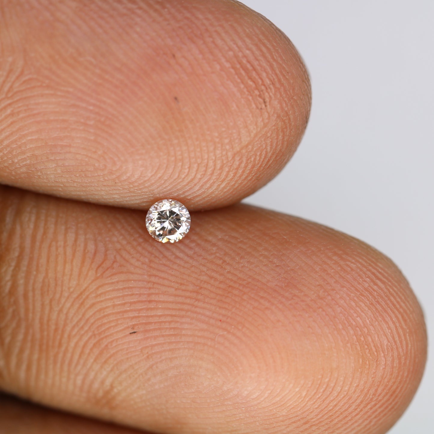 0.12 CT Round Brilliant Cut 3.00 x 2.00 MM Light Brown Salt and Pepper Diamond for Engagement Rings, Custom Jewelry and Stylish Bracelets - JayKrishna Diamond