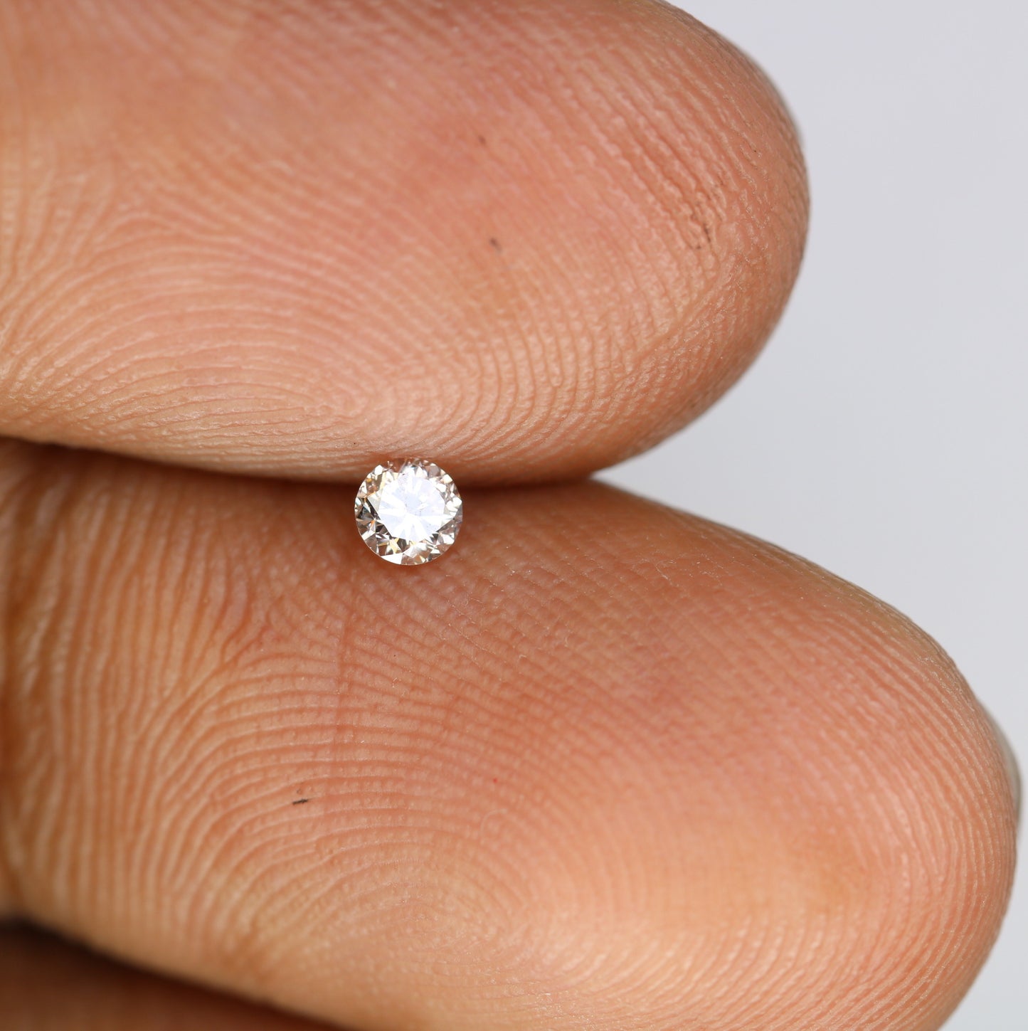 0.12 CT Round Brilliant Cut 3.00 x 2.00 MM Light Brown Salt and Pepper Diamond for Engagement Rings, Custom Jewelry and Stylish Bracelets - JayKrishna Diamond