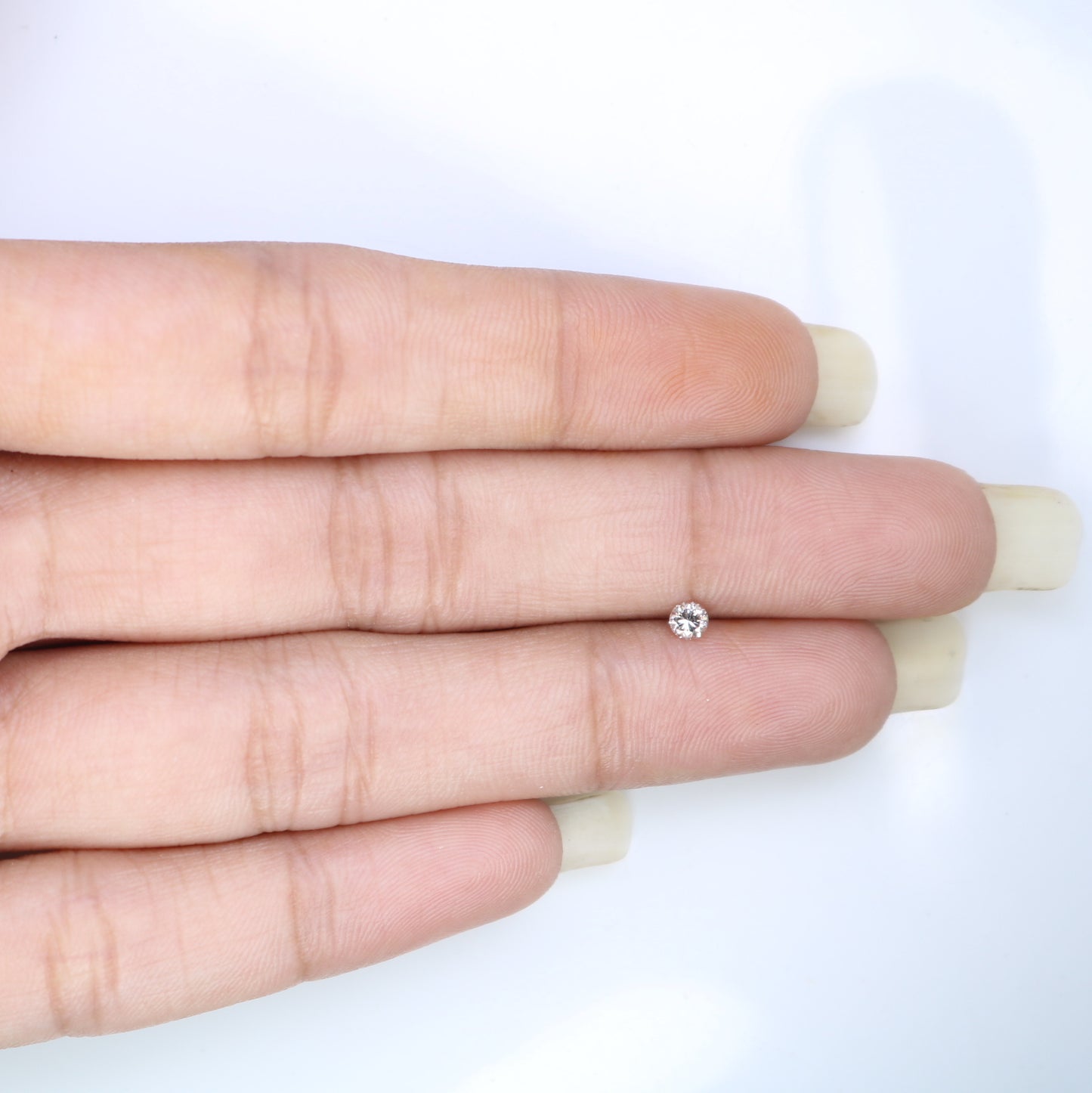 0.12 CT Round Brilliant Cut 3.00 x 2.00 MM Light Brown Salt and Pepper Diamond for Engagement Rings, Custom Jewelry and Stylish Bracelets - JayKrishna Diamond