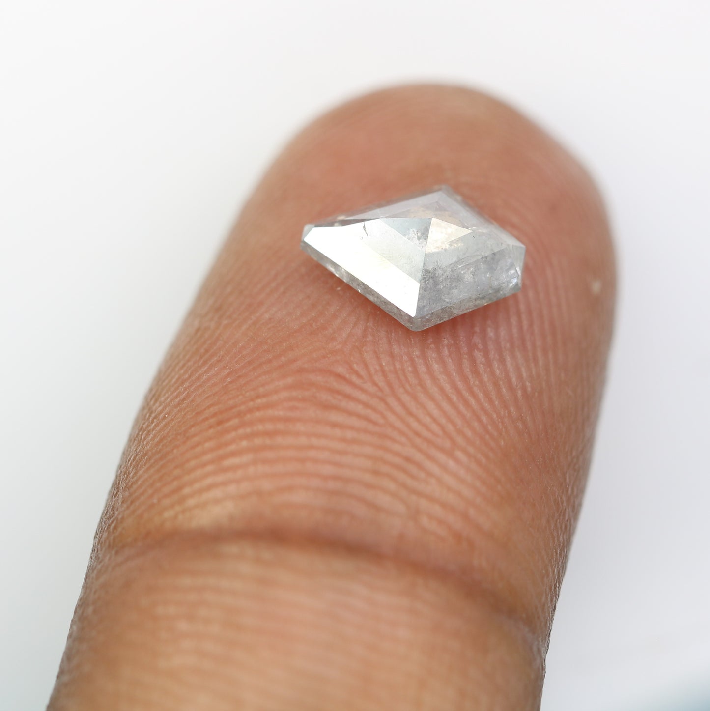 Kite Shaped Diamond 1.21 Carat Salt And Pepper Diamond For Engagement Ring - JayKrishna Diamond