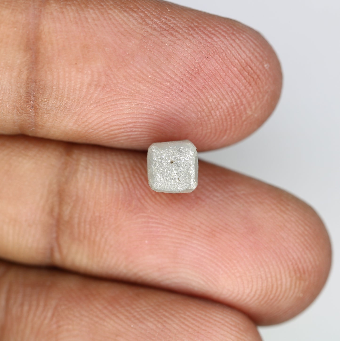 2.03 Carat Grey Color Natural Loose Congo Cube Raw Rough Diamond - JayKrishna Diamond