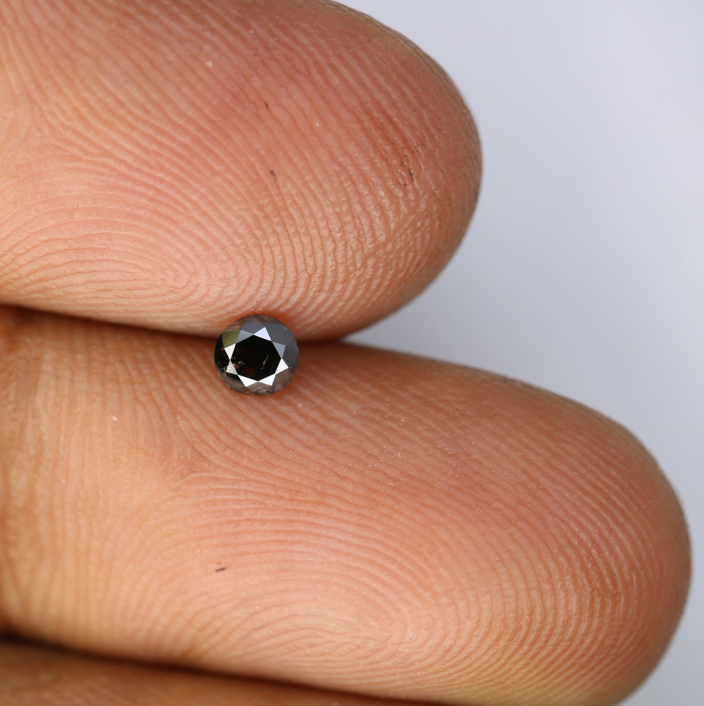 0.19 CT Round Brilliant Cut Dark Brown Diamond - Ideal for Engagement Rings, Necklaces, Promise Rings, Earrings, and Anniversary Gifts - JayKrishna Diamond
