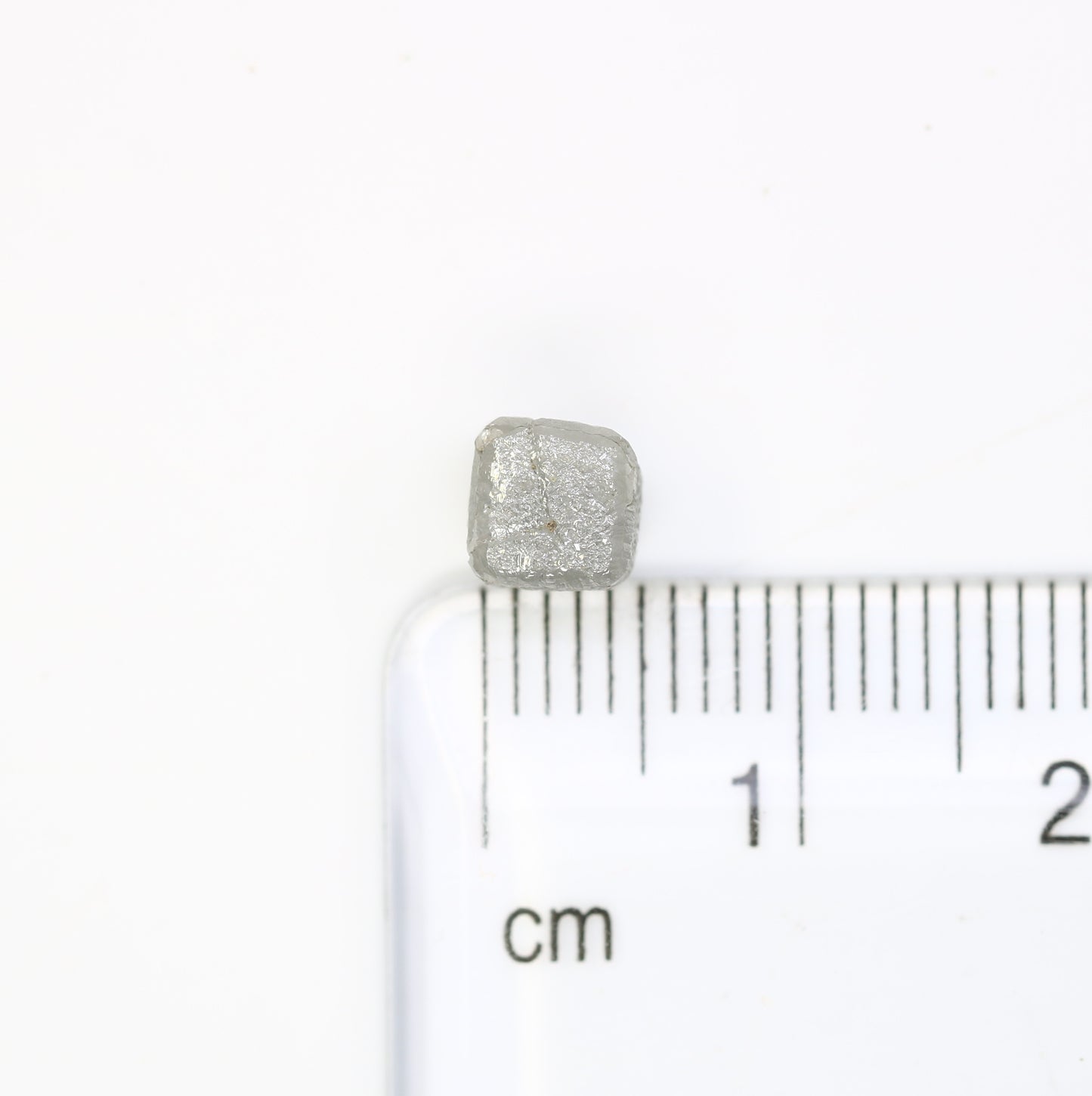 2.03 Carat Grey Color Natural Loose Congo Cube Raw Rough Diamond - JayKrishna Diamond