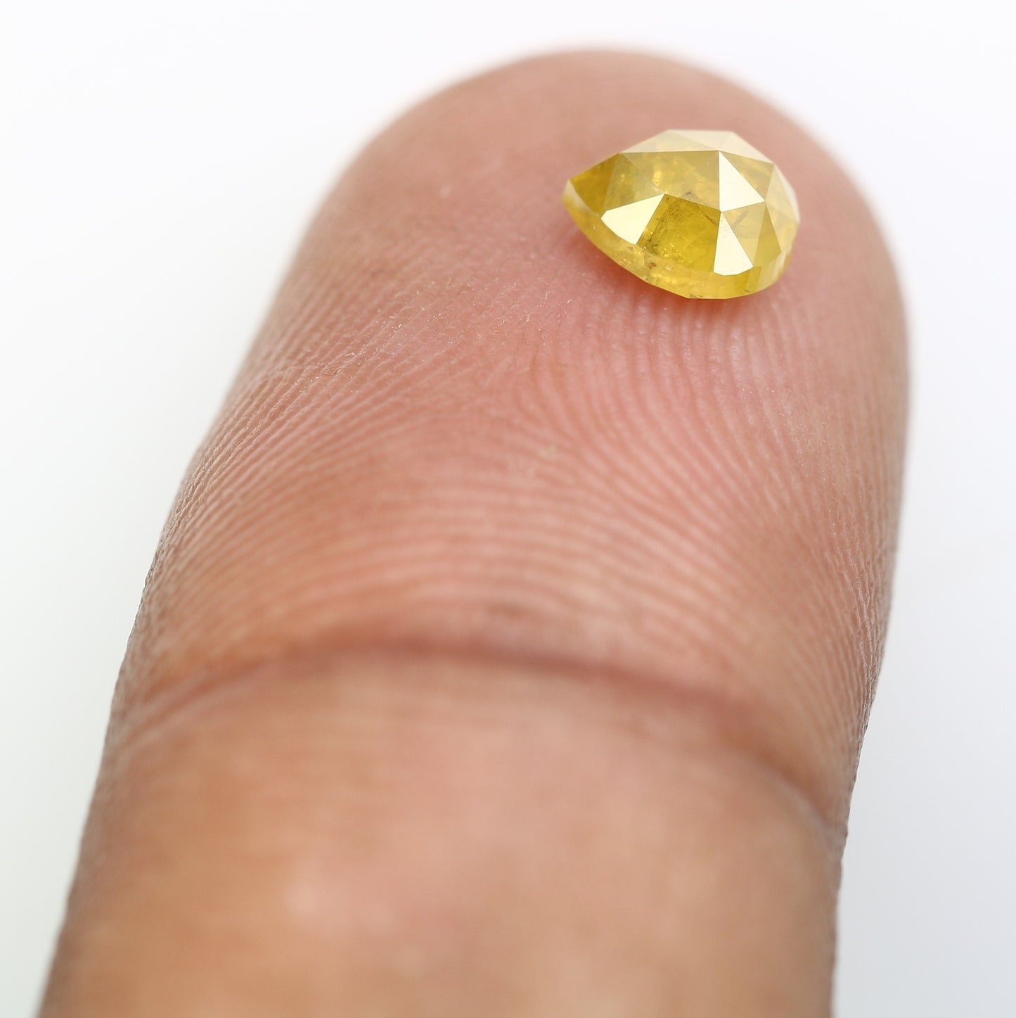 0.76 CT 5.90 MM Pear Shape Yellow Diamond For Engagement Ring - JayKrishna Diamond
