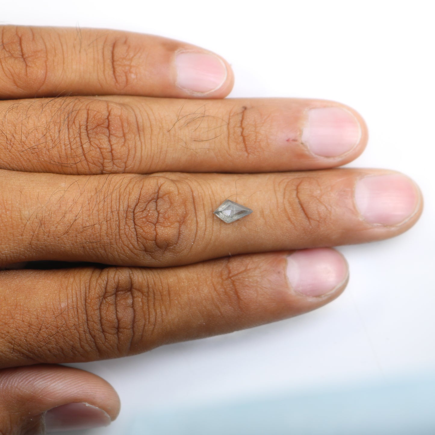 Kite Shaped Diamond 1.21 Carat Salt And Pepper Diamond For Engagement Ring - JayKrishna Diamond