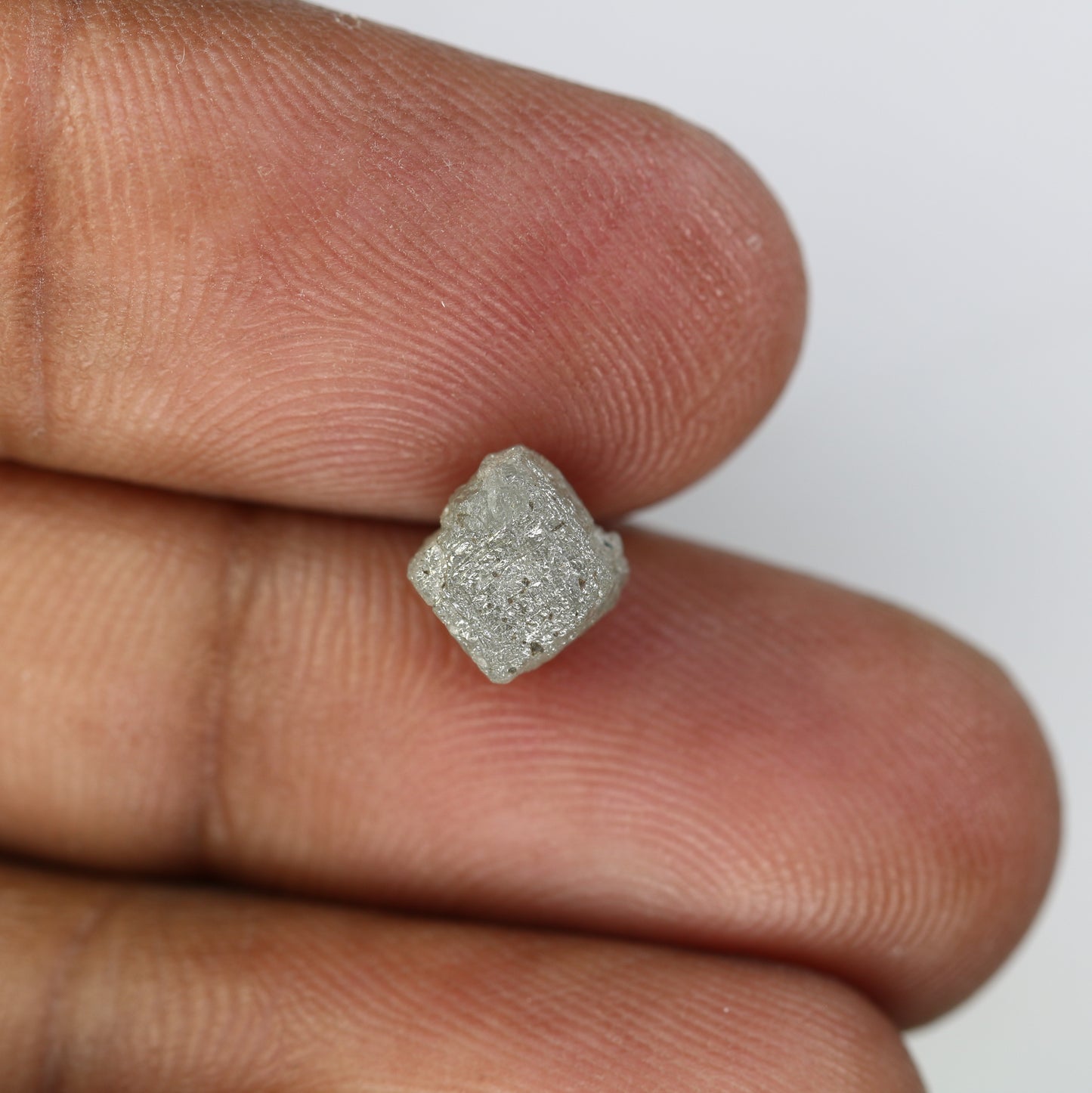 2.77 Carat Natural Grey Rough Congo Cube Shape Loose Raw Diamond For Wedding Ring - JayKrishna Diamond