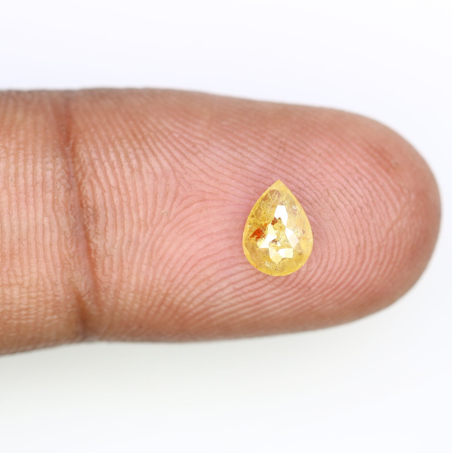 0.62 CT Pear Cut Natural Yellow Diamond (6.90 MM) for a Striking Engagement Ring: Distinctive Gemstone Jewelry Piece - JayKrishna Diamond