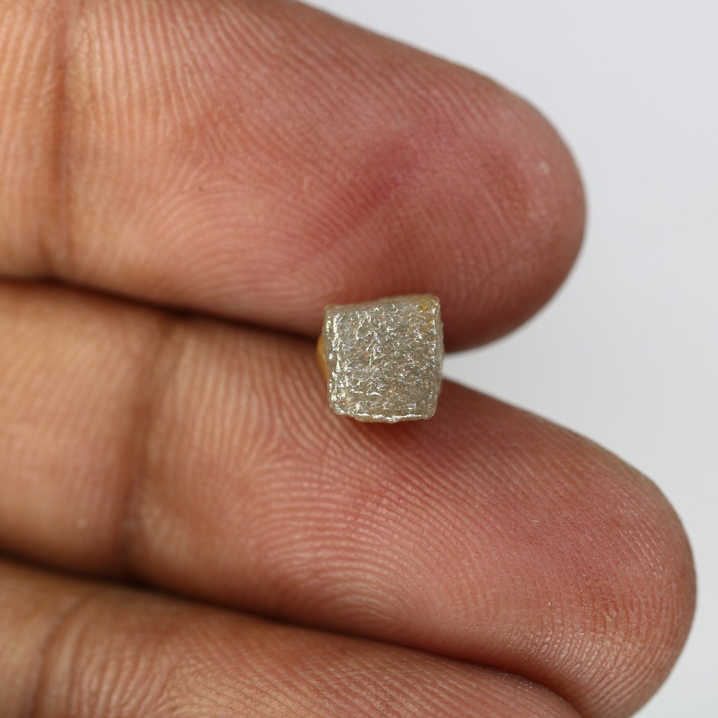 2.90 Carat Grey Color Natural Loose Congo Cube Rough Diamond For Wedding Ring - JayKrishna Diamond