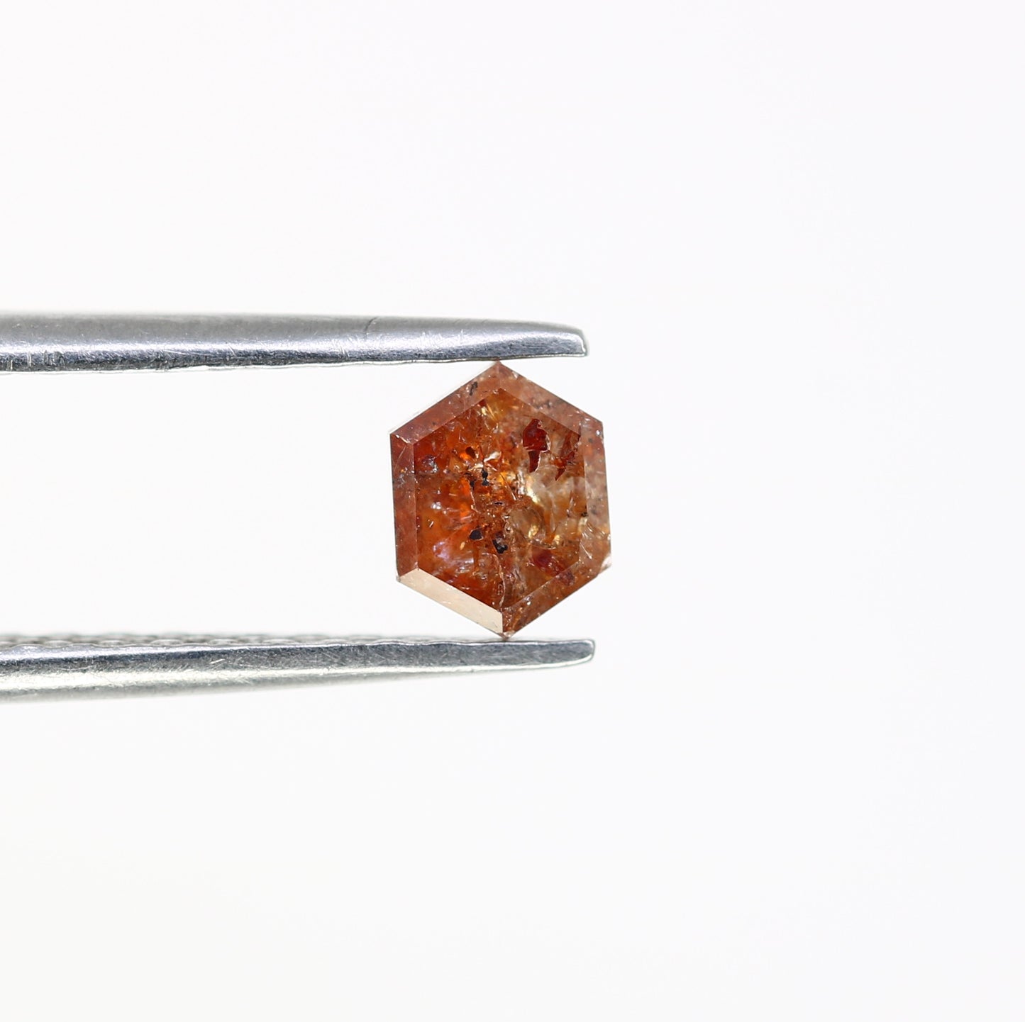 0.54 CT Elongated Hexagon Shape Natural Red Loose Diamond For Wedding Ring - JayKrishna Diamond