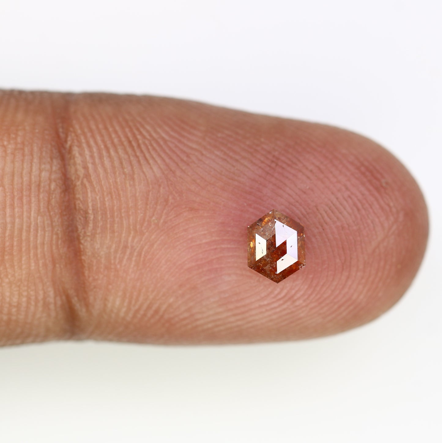 0.54 CT Elongated Hexagon Shape Natural Red Loose Diamond For Wedding Ring - JayKrishna Diamond