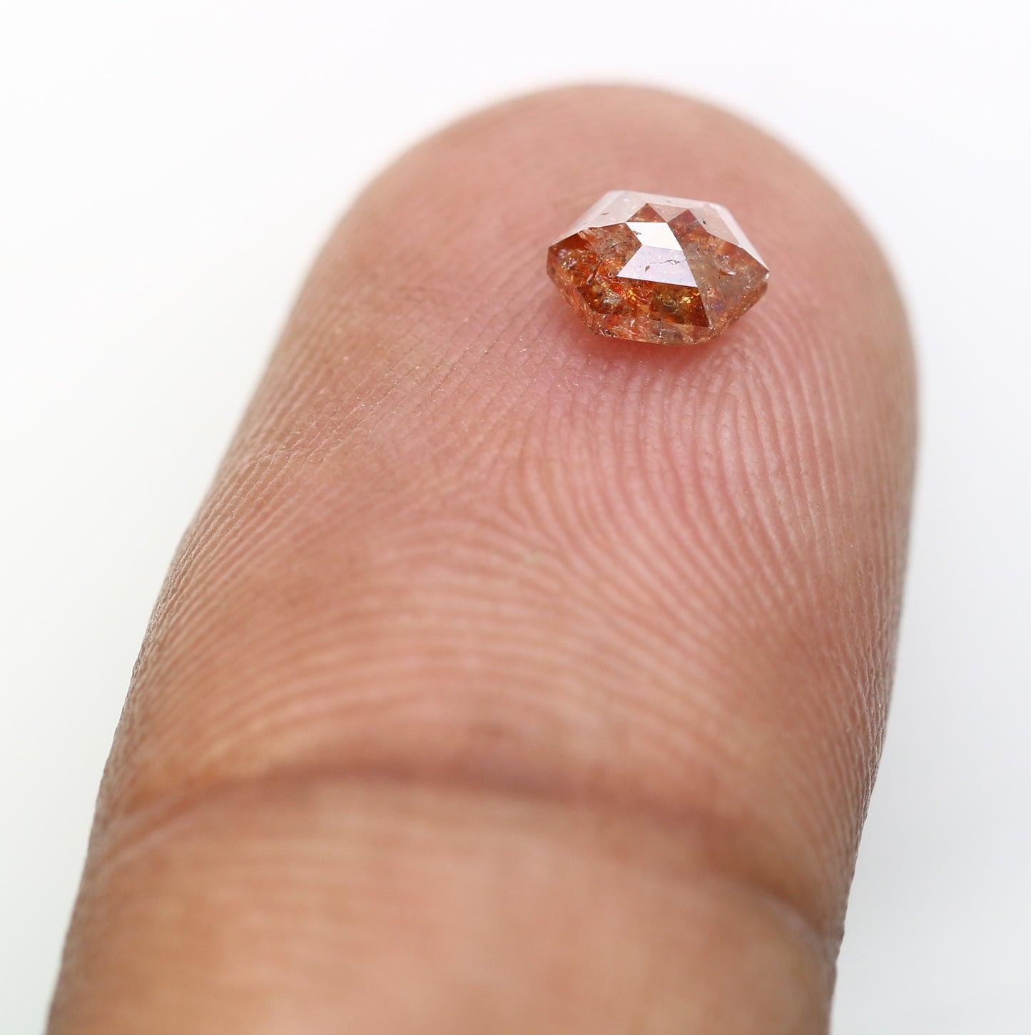 0.54 CT Elongated Hexagon Shape Natural Red Loose Diamond For Wedding Ring - JayKrishna Diamond