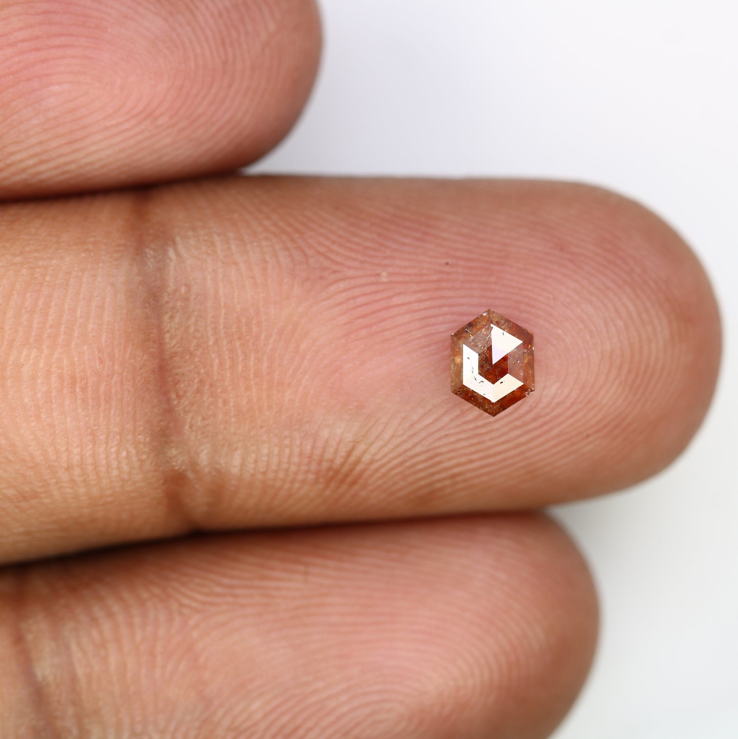 0.54 CT Elongated Hexagon Shape Natural Red Loose Diamond For Wedding Ring - JayKrishna Diamond