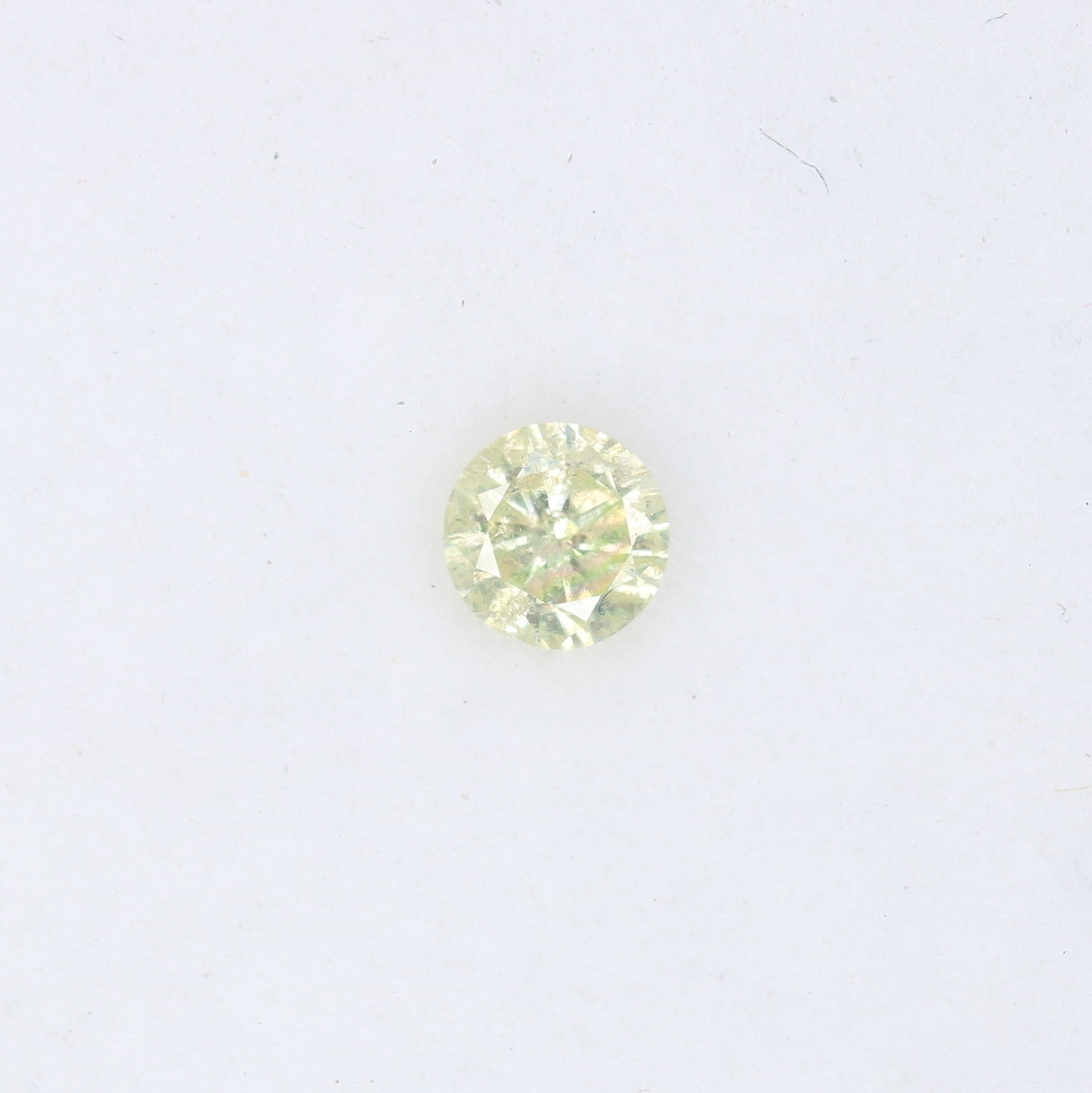 0.14 CT 3.40 MM Natural Light Yellow Round Brilliant Cut Salt and Pepper Diamond for Engagement Rings, Custom Jewelry and Chic Bracelets - JayKrishna Diamond