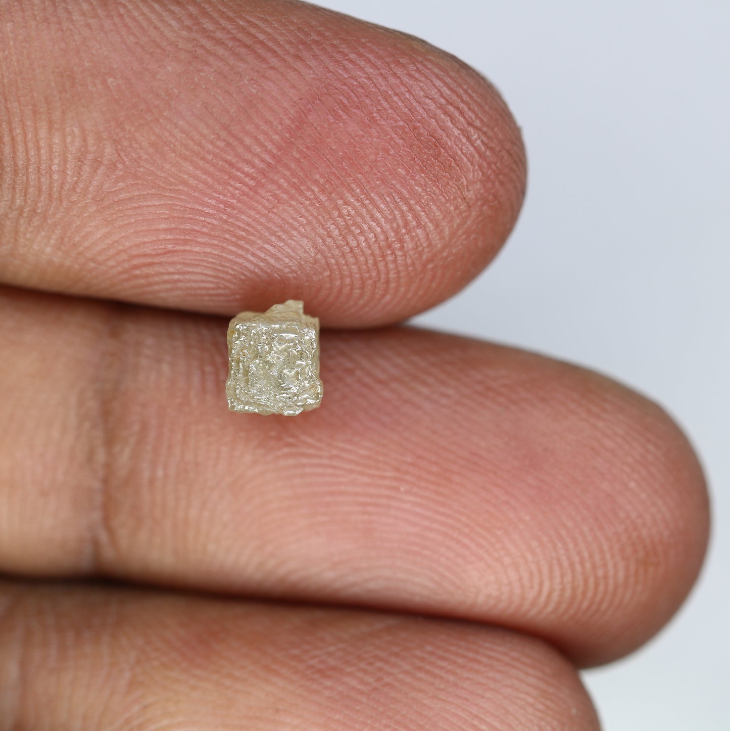 1.28 Carat Grey Color Congo Cube Raw Loose Rough Diamond For Wedding Ring - JayKrishna Diamond