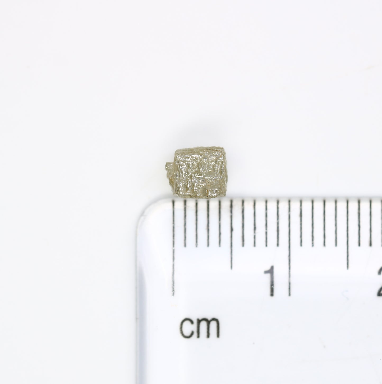 1.28 Carat Grey Color Congo Cube Raw Loose Rough Diamond For Wedding Ring - JayKrishna Diamond