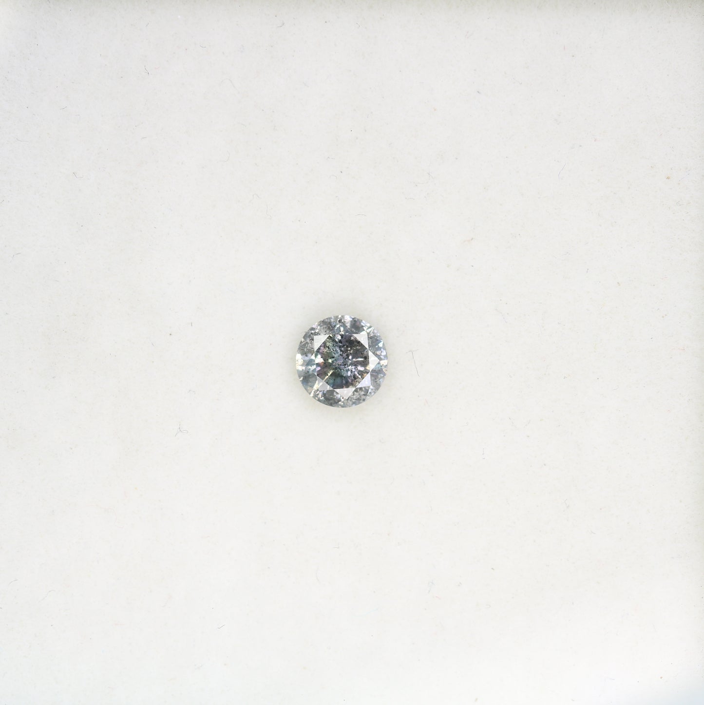 0.42 CT Round Brilliant Cut Salt and Pepper Loose Diamond for Engagement Ring and Custom Fine Jewelry - JayKrishna Diamond