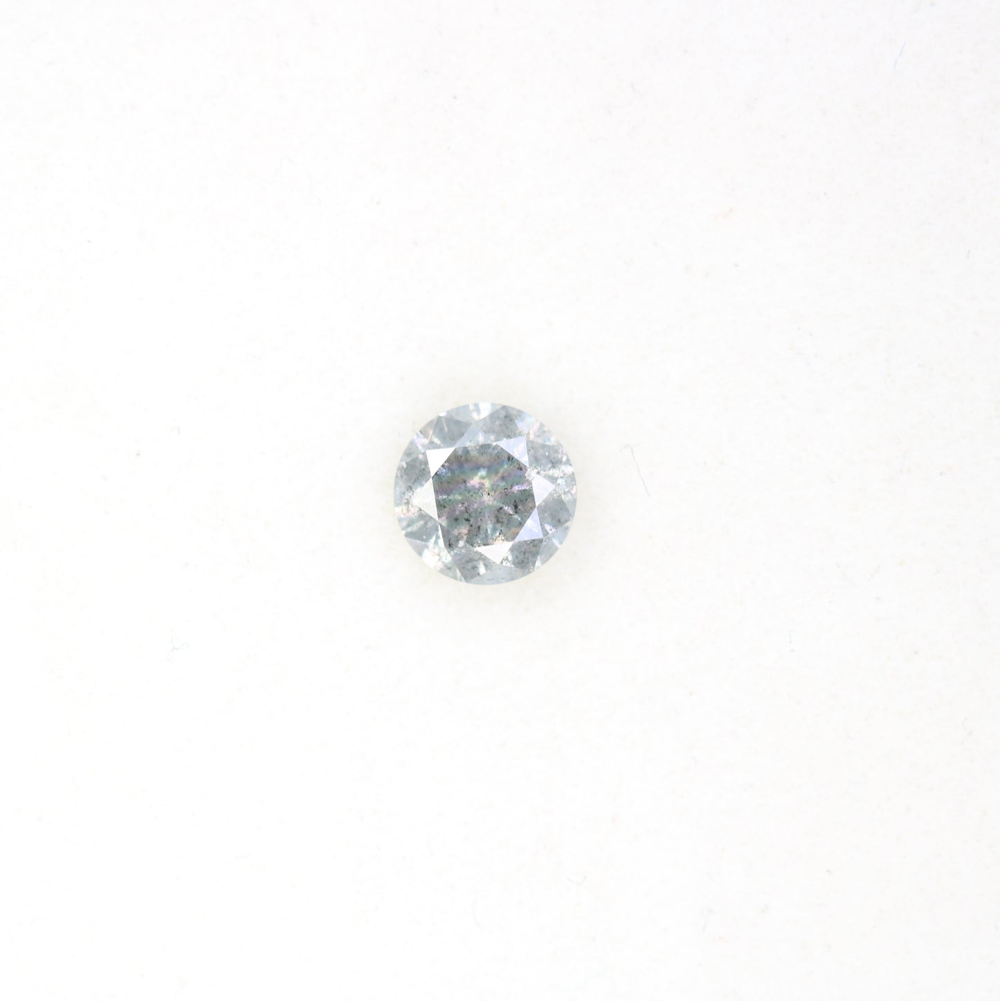 Unique 0.42 CT Salt & Pepper Round Brilliant Cut Diamond | Perfect for Engagement Rings - JayKrishna Diamond