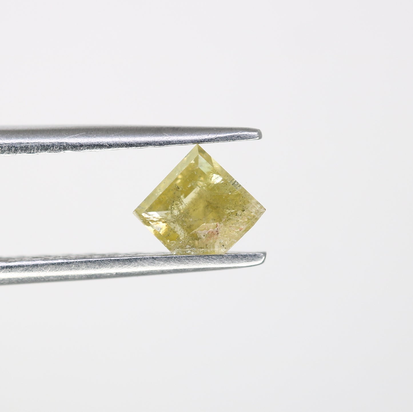 0.51 CT 5 x 6 MM Diamond Shape Loose Rustic Fancy Yellow Diamond For Wedding Ring - JayKrishna Diamond