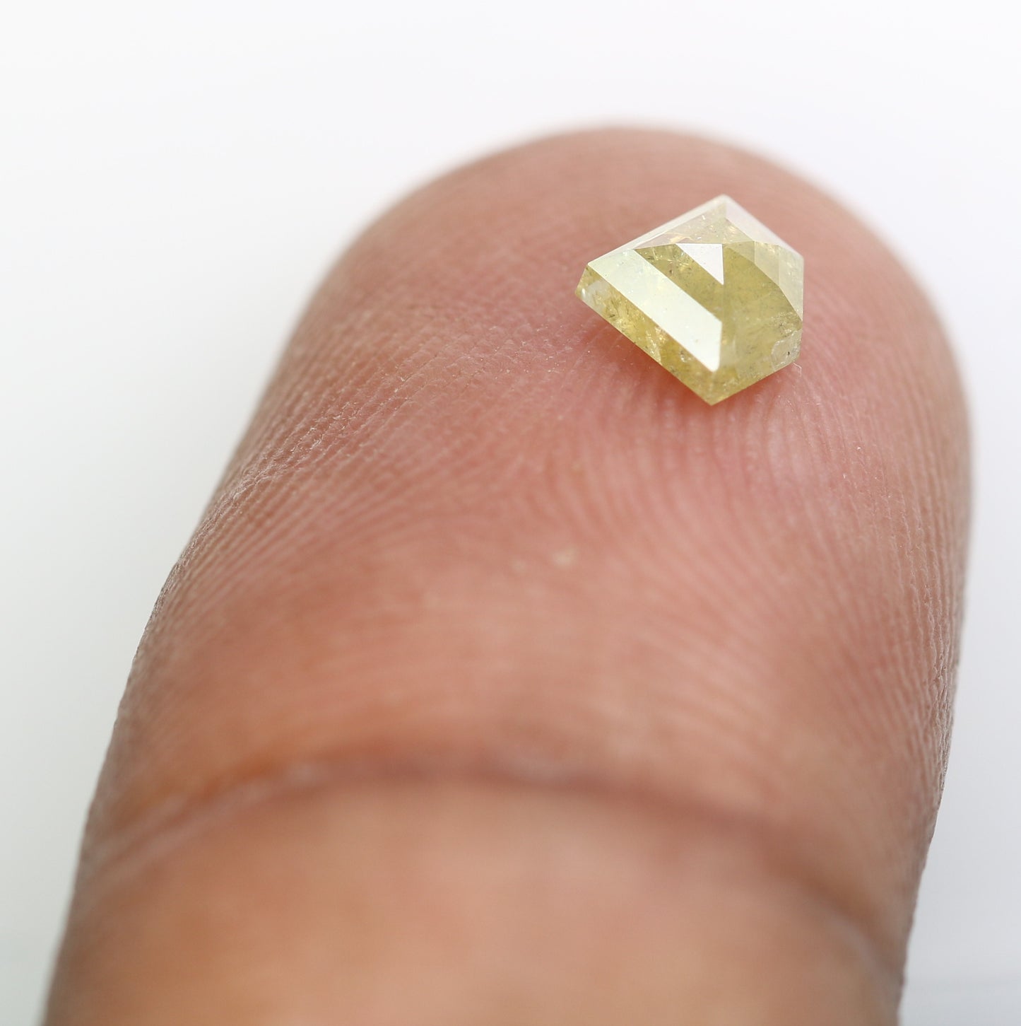 0.51 CT 5 x 6 MM Diamond Shape Loose Rustic Fancy Yellow Diamond For Wedding Ring - JayKrishna Diamond
